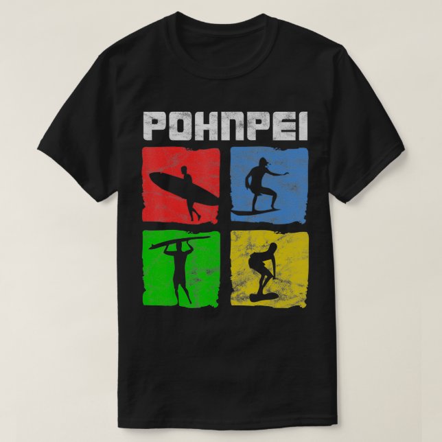 Camiseta Bello Surfing de ass Pohnpei (Diseño del anverso)