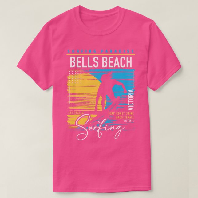 Camiseta Bells Beach Retro Surfing Graphic Surf Australia (Diseño del anverso)