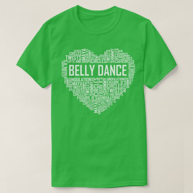 Camiseta Belly Dance Heart (Diseño del anverso)