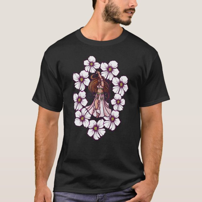 Camiseta Belly Dancer Artwork Hibiscus (Anverso)