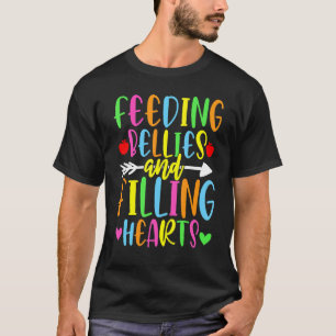Camiseta Belly De Alimentos Y Corazones Lactancia Cafe Lady