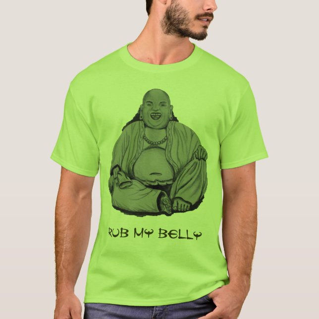 Camiseta Belly de Buda de la frotación (Anverso)