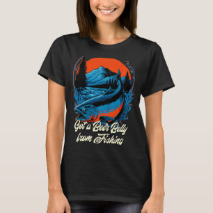 Camiseta Belly de cerveza de pescar beer Humor