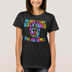 Camiseta Belly de danza oriental por la paz el amor bailand