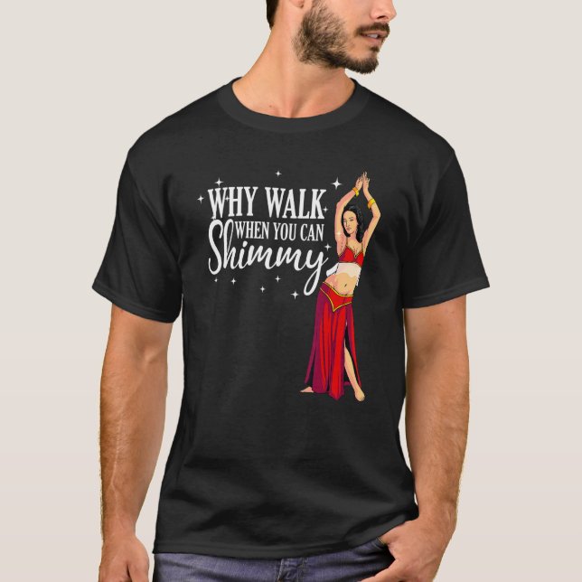 Camiseta Belly de Guay bailando hombres mujeres danza árabe (Anverso)