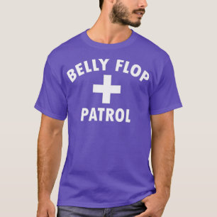 Camiseta Belly Flop Funny Piscina Life Guard