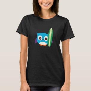 Camiseta Bellyboard Summer Owls Beach Vacation Palm And Sun