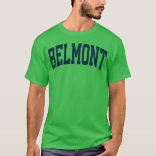 Camiseta Belmont Massachusetts MA Deportivo Atlético Vintag