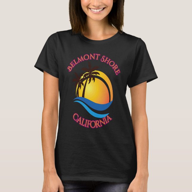 Camiseta Belmont Shore Beach Surf  California (Anverso)