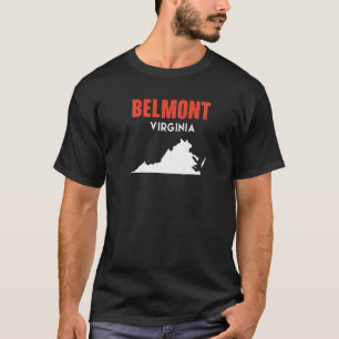 Camiseta Belmont Virginia EE. UU. Estado América Viajes Vir