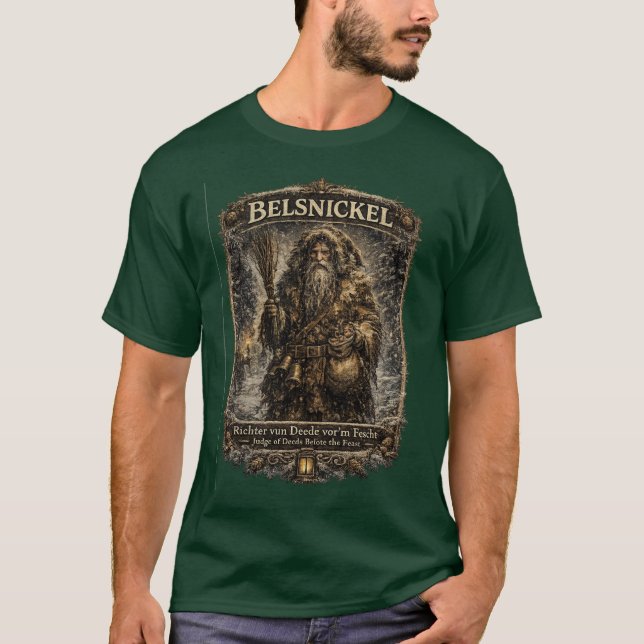 Camiseta Belsnickel Pennsylvania Dutch Christmas Folklore  (Anverso)