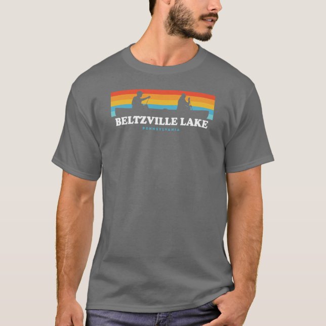 Camiseta Beltzville Lake Pennsylvania Canoe (Anverso)