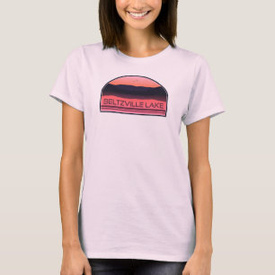 Camiseta Beltzville Lake Pennsylvania Red Sunrise