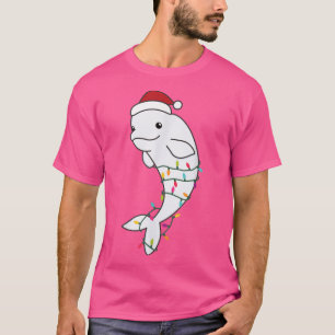 Camiseta Beluga alegre navidad lechera ilumina animales dul