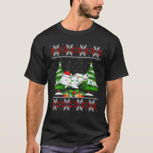 Camiseta Beluga Árbol de Navidad de ballena ilumina Sa, sué