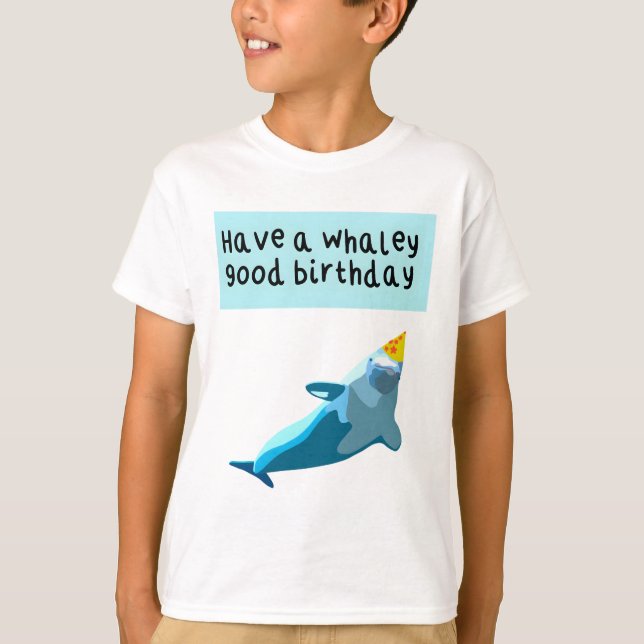 Camiseta Beluga Arte de cumpleaños de ballena Mamma marina  (Anverso)