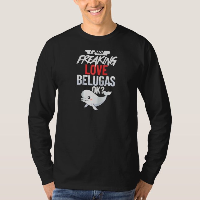 Camiseta Beluga Bebé Ballena Animal Raglan (Anverso)