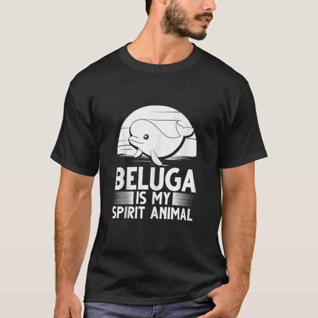 Camiseta Beluga: Bebé de ballena (Anverso)
