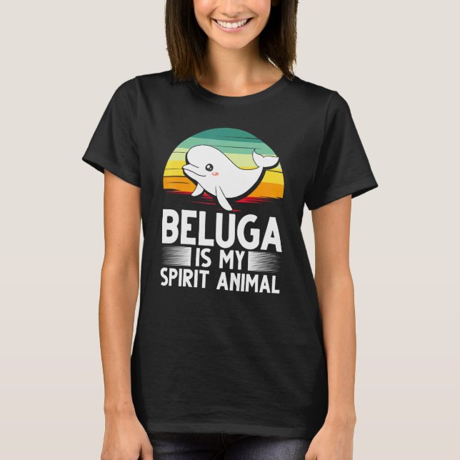 Camiseta Beluga Bebé de ballena 3 (Anverso)