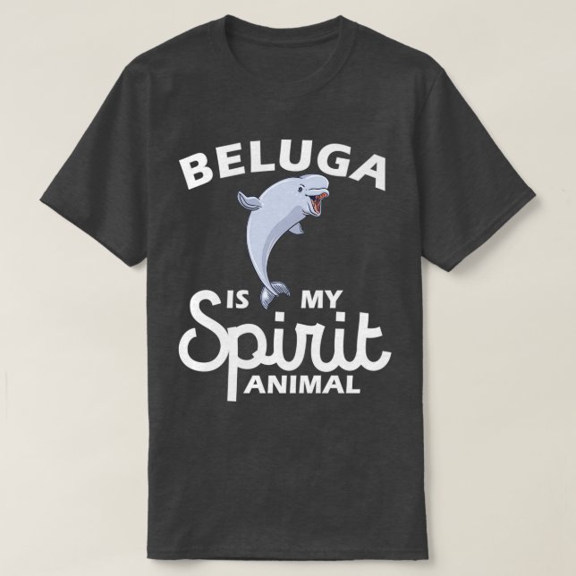 Camiseta Beluga es mi amante de los animales espirituales S (Diseño del anverso)