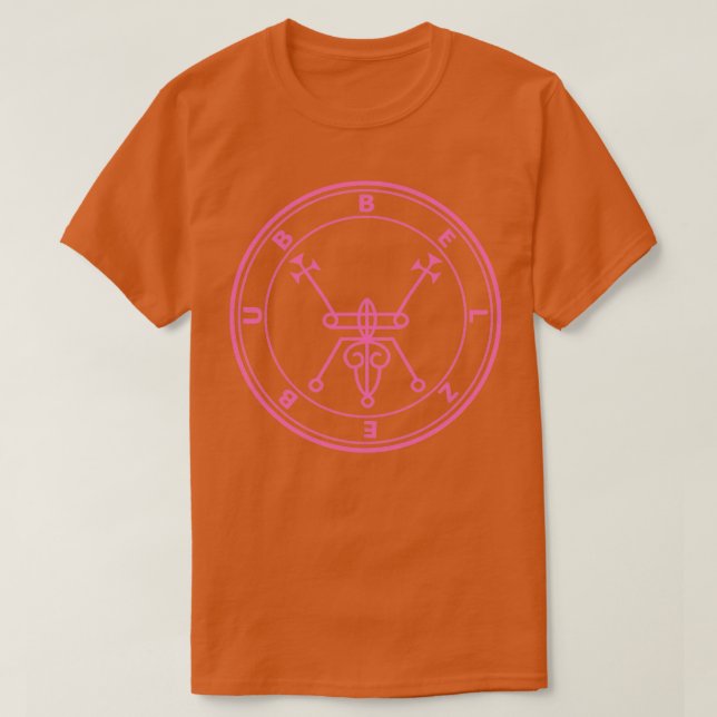 Camiseta Belzebub Sigil manifiesta la aparición de los demo (Diseño del anverso)