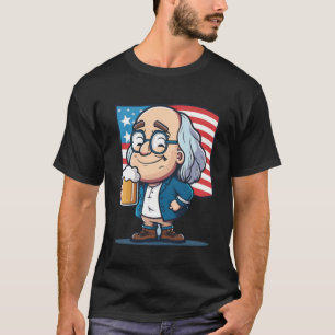 Camiseta Ben Beer 4 de julio Benjamin Franklin Estados Unid