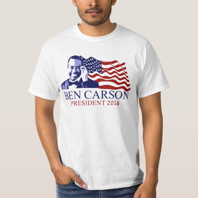 Camiseta Ben Carson para el presidente (Anverso)