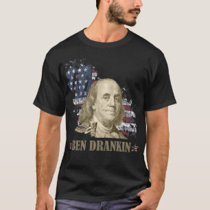 Camiseta ben dranken, benjamin franklin, 4 de julio