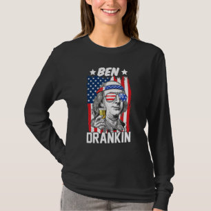 Camiseta Ben Drankin 4 De Julio Bandera Estadounidense Benj