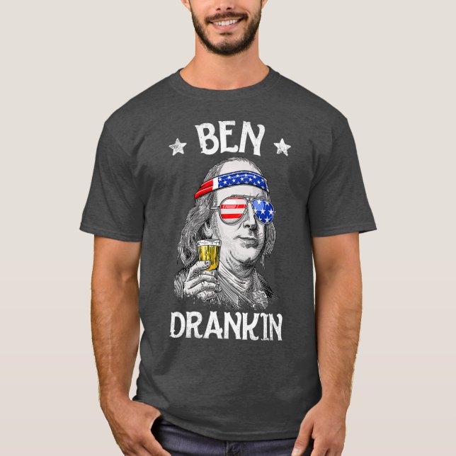 Camiseta Ben Drankin 4 de julio Benjamin Franklin Men (Anverso)