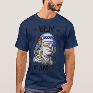 Camiseta Ben Drankin 4 de julio Benjamin Franklin Men