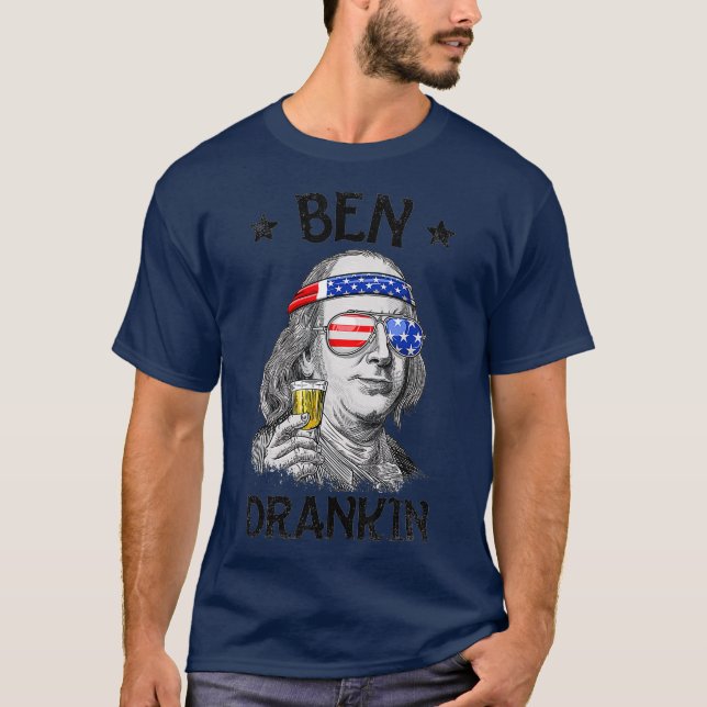 Camiseta Ben Drankin 4 de julio Benjamin Franklin Men (Anverso)