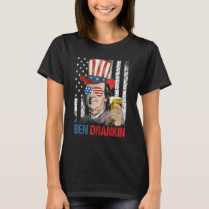 Camiseta Ben Drankin 4 De Julio Benjamin Franklin Men Amer