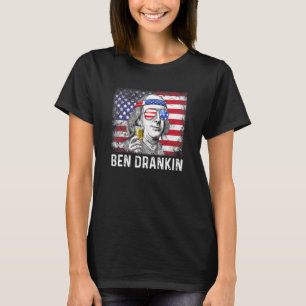Camiseta Ben Drankin 4 De Julio Benjamin Franklin Men Amer