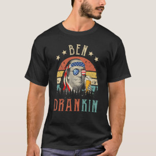 Camiseta Ben Drankin 4 De Julio Benjamin Franklin Men Amer