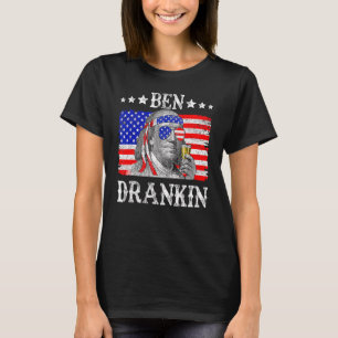 Camiseta Ben Drankin 4 De Julio Benjamin Franklin Mujeres