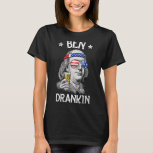 Camiseta Ben Drankin 4 de julio Benjamin Franklin Mujeres