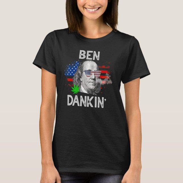 Camiseta Ben Drankin 4 De Julio Benjamin Franklin Usa Fla (Anverso)