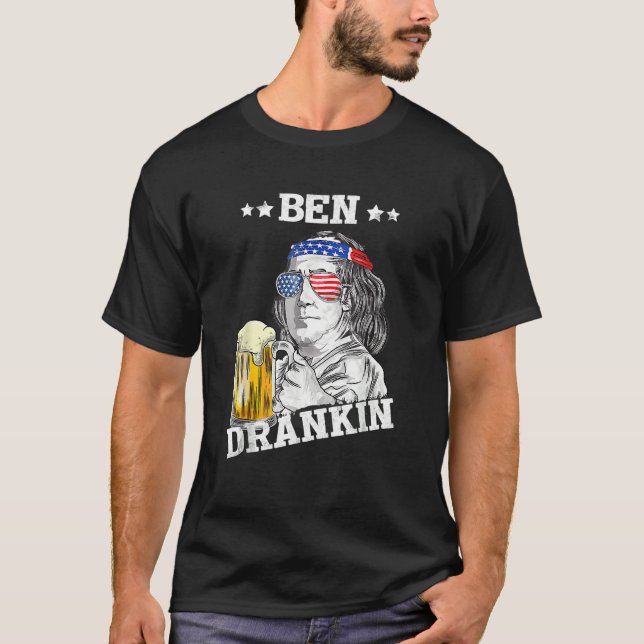 Camiseta Ben Drankin 4 De Julio Estadounidense (Anverso)