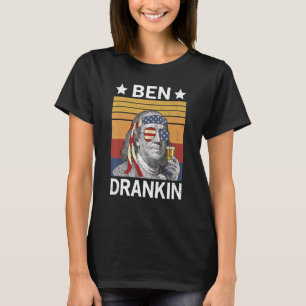 Camiseta Ben Drankin 4 De Julio Retro Independencia Patriót