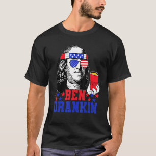 Camiseta Ben Drankin Beer 4 De Julio Día De La Independenci