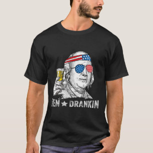 Camiseta Ben Drankin - Benjamin Franklin bebiendo cerveza -