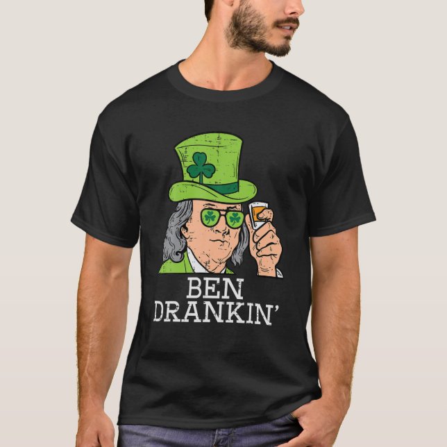Camiseta Ben Drankin Funny Saint Paddys St Patricks Day Men (Anverso)