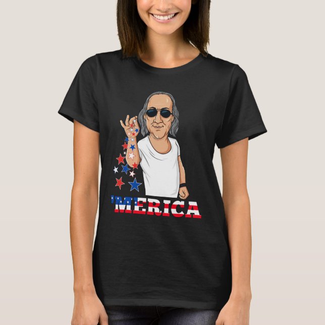 Camiseta Ben Franklin 4 De Julio Merica (Anverso)