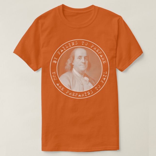 Camiseta Ben Franklin Benjamin Franklin Círculos de citas (Diseño del anverso)