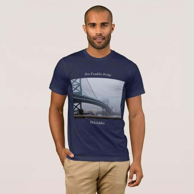 Camiseta Ben Franklin Bridge Philadelphia (Anverso completo)