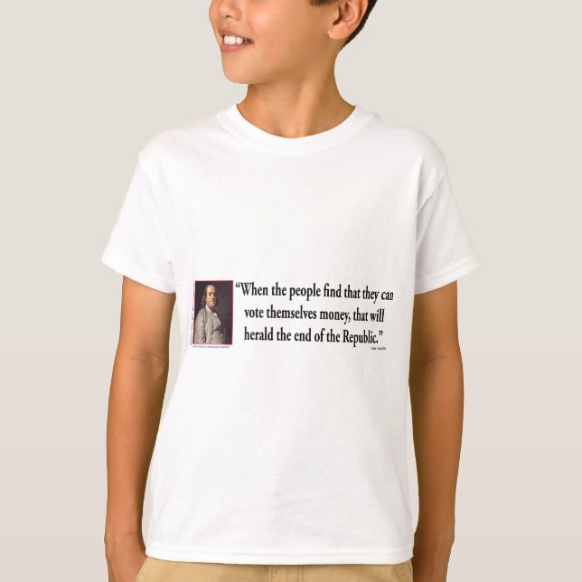 Camiseta Ben Franklin en Democracia (Anverso)