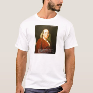 Camiseta Ben Franklin (Qué es sabio) Citar Regalos y Tarjet