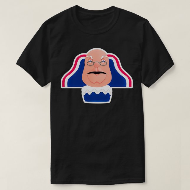Camiseta Ben Franklin Talking Head Pullover (Diseño del anverso)