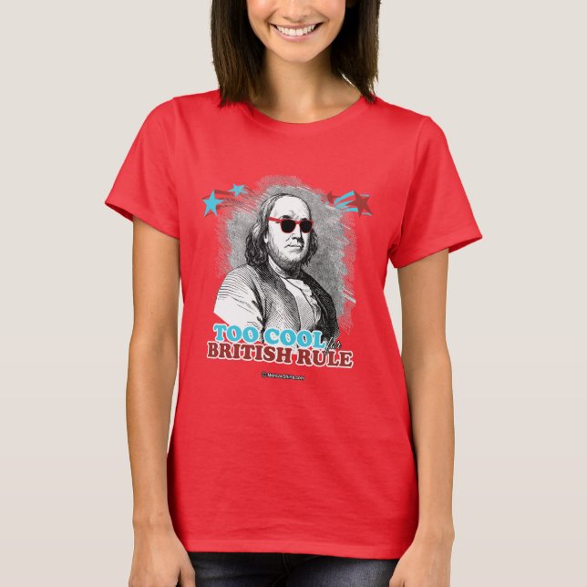 Camiseta Ben Franklin - también Guay para la regla (Anverso)